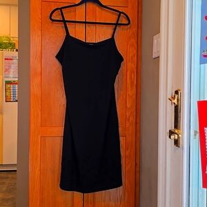 Little black slip dress